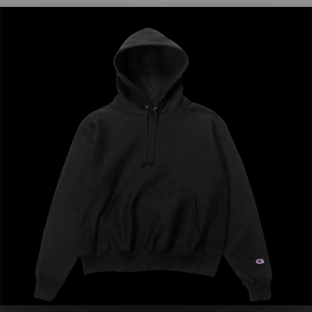 Champion All Black Hoodie for Men XL - Picture 2 of 5